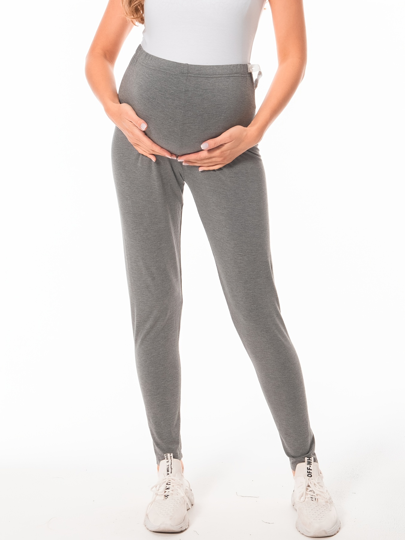 Maternity Women's Elastic Leggings Thick Fleece Thermal Yoga - Temu Canada