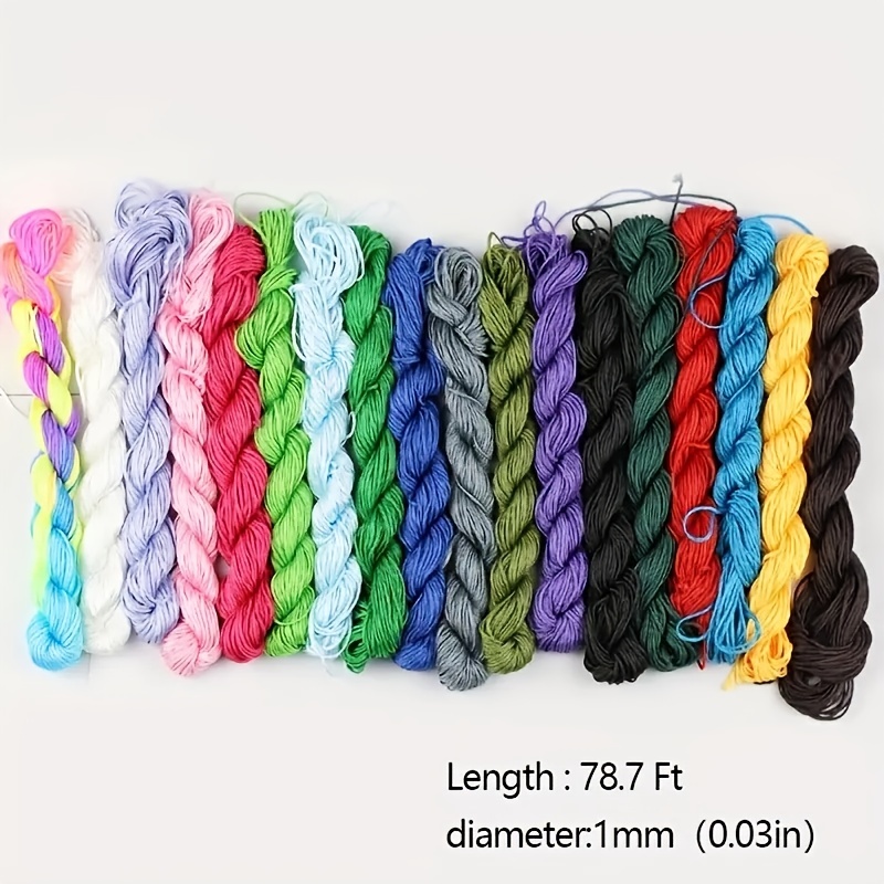 1bag 10 Bundles 131 Yards Nylon String 10 Colors Chinese - Temu