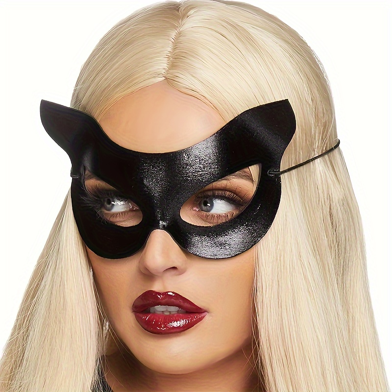 5pcs Unpainted Masquerade Masks Blank Paper Masks Halloween Cat