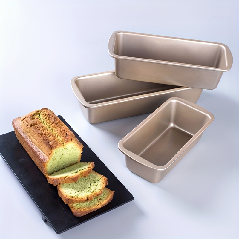 1/2/4Pcs Square Mini Carbon Steel Cake Mould Non-stick Bread Toast