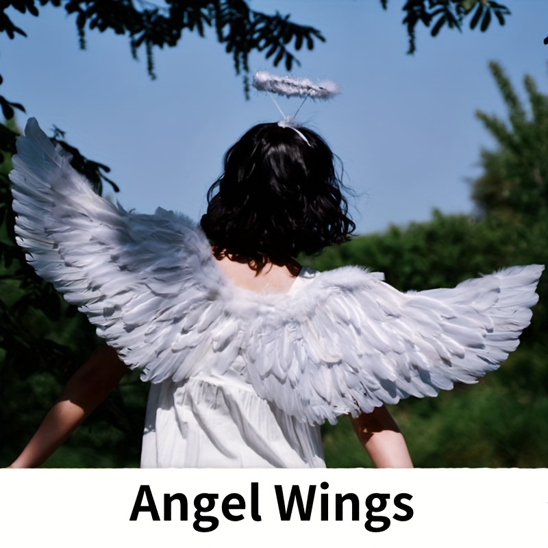 Halloween Angel Wings, Angel Costume Ladies With Halo, Angel Wings, Angel  Costume, Wings Girls, Angel Wings Decoration, Angel Feather Wings, Angel  Wings Costume - Temu Australia