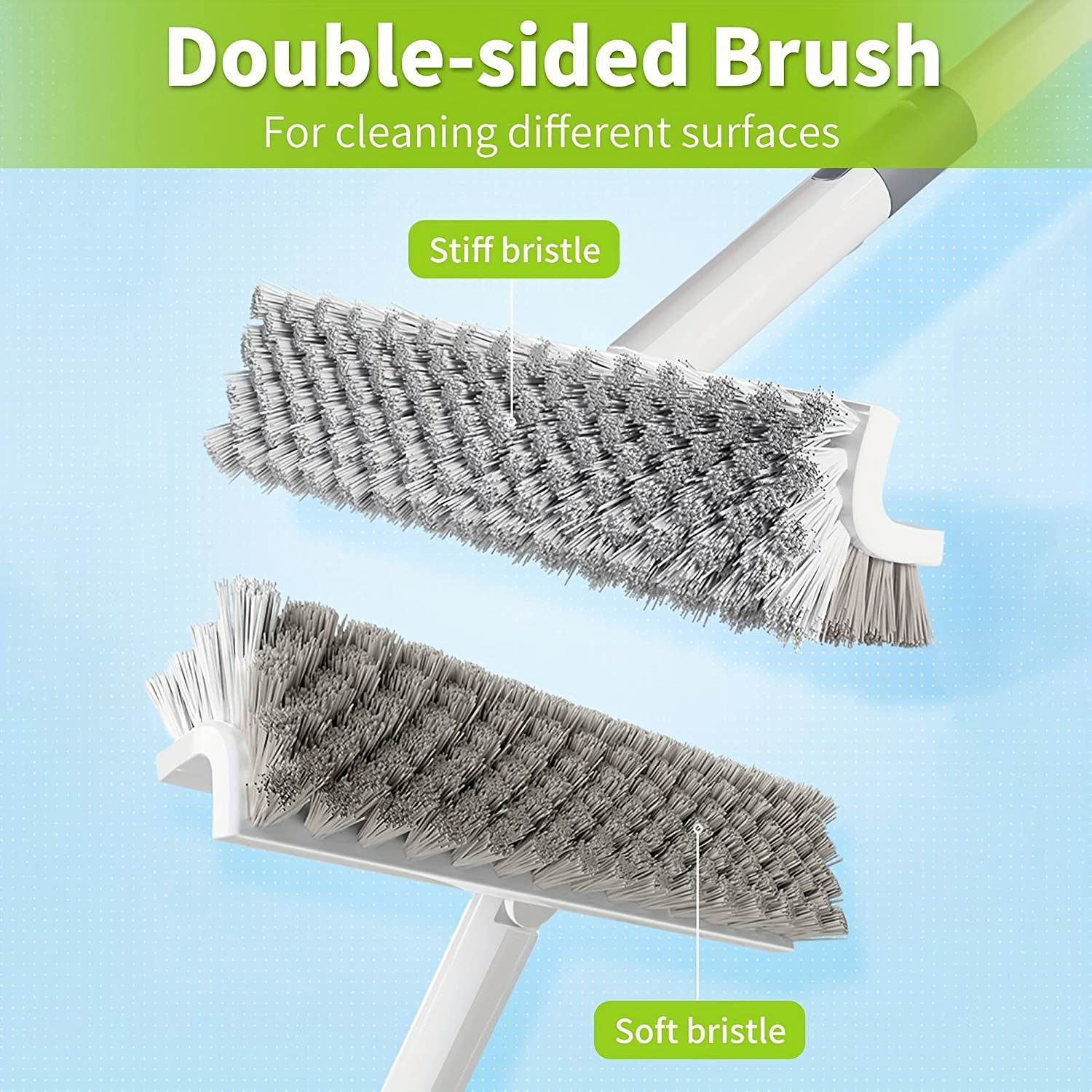 Cleaning Scrub Brush,2 in 1 Cleaning Scrub Brush,2 in 1 Cleaning Floor  Scrub Brush Floor Brush Scrubber,Wall Floors Cleaning Brush with Soft