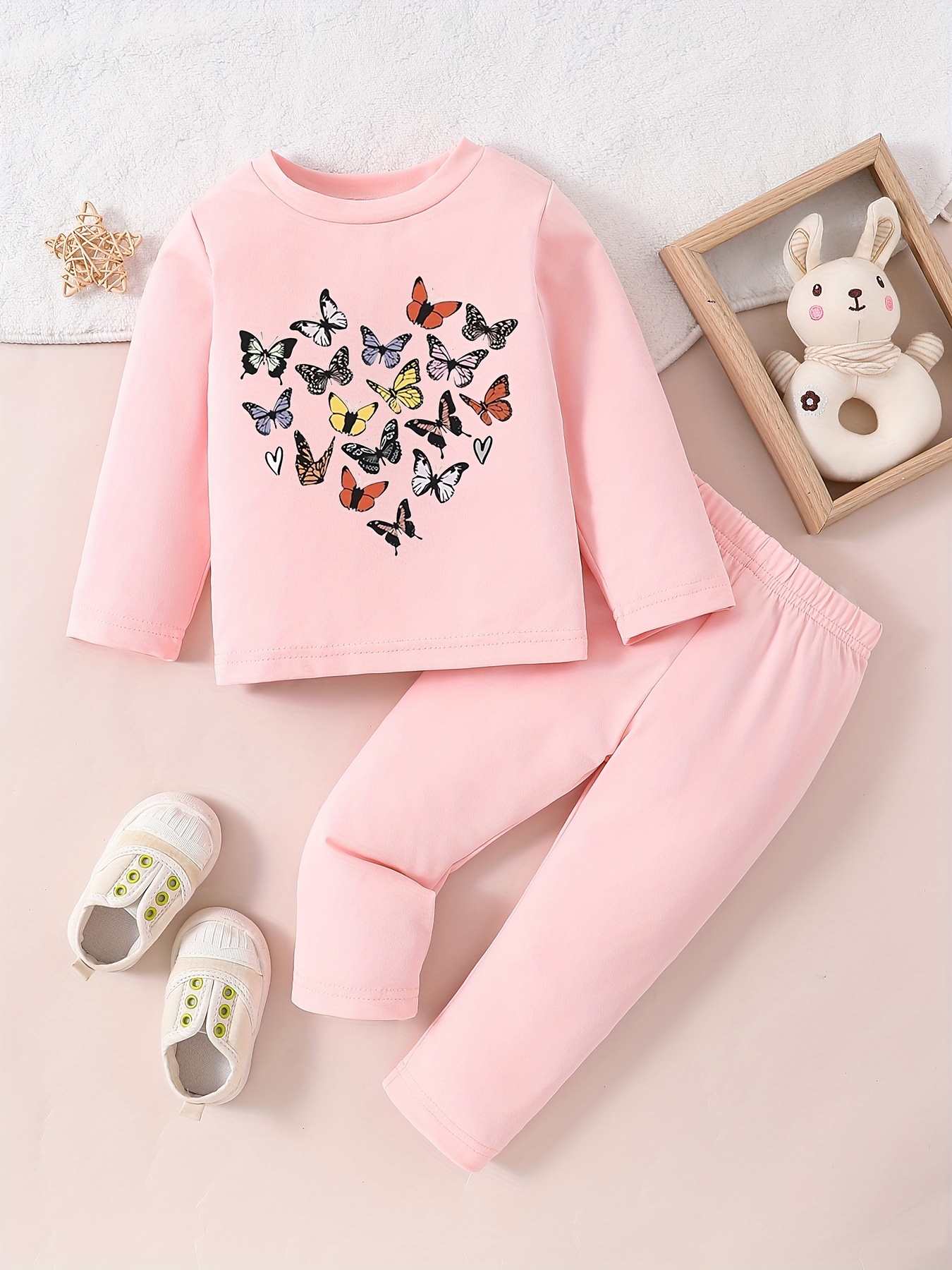 Baby Toddler Girls 2024 Spring Summer Casual Sports Outfits - Temu