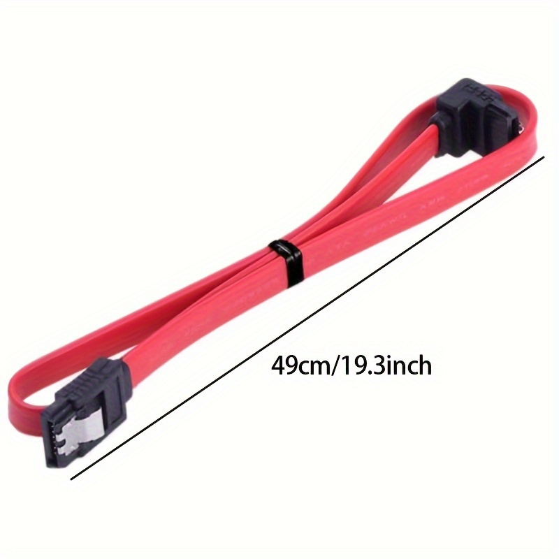 SATA III (6 Gbit/s) Straight Data Cable with Locking Latch for HDD