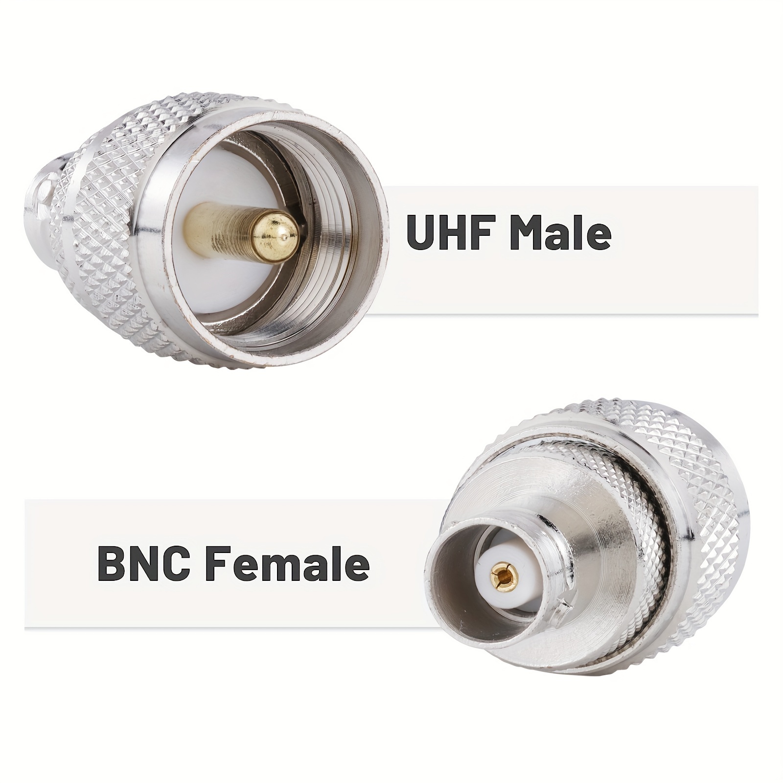 Bnc Female Uhf Male Pl 259 Pl259 Rf Coaxial Adapters Cb Ham - Temu