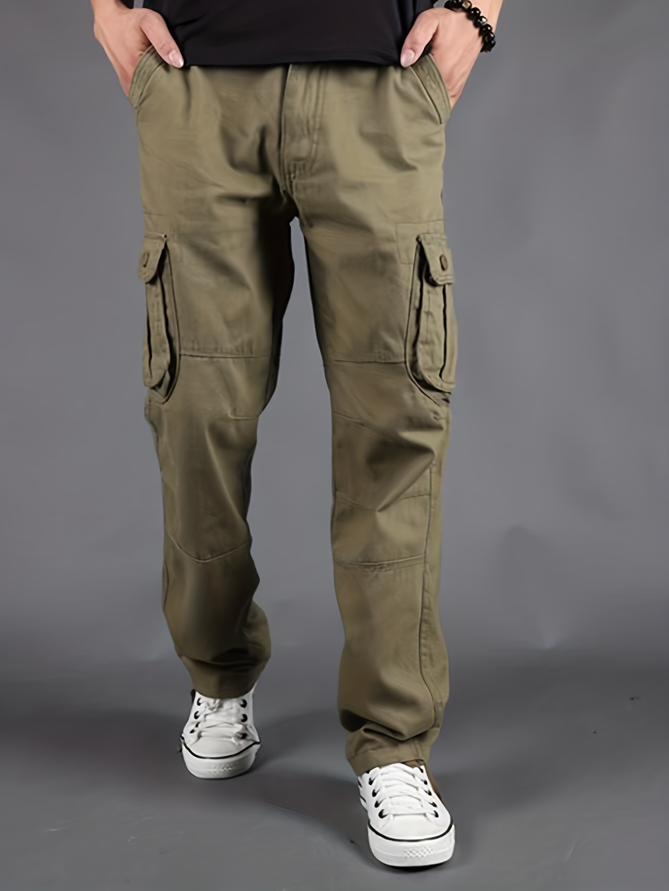 Cargo Pants Men's Sports Pants Joggers with Multiple Pockets and Loose Fit  Casual Cargo Overalls