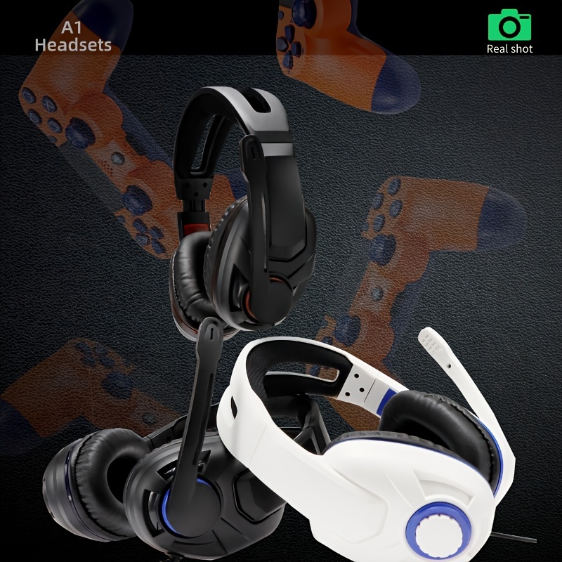 A1 Gaming Headset With Microphone E sports Computer Wired - Temu