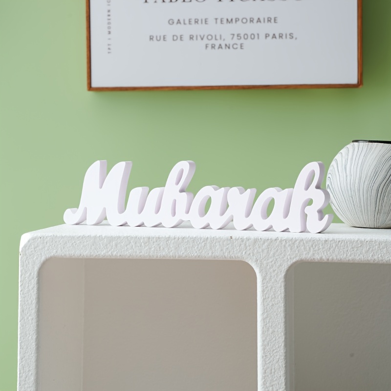1pc Ramadan Mubarak Alphabet Home Decoration Ornament Handmade ...