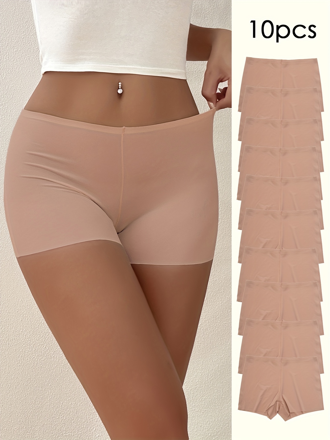 Seamless Solid Shaping Shorts Tummy Control Compression - Temu