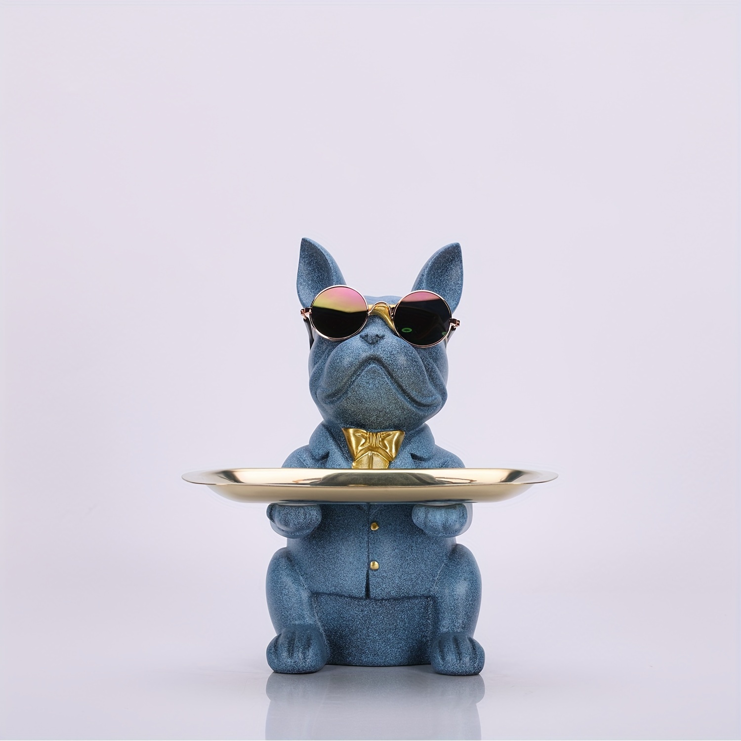 Cool Bulldog Statue Table Décoration De Bureau Rangement Figurine Miniature  Sculpture