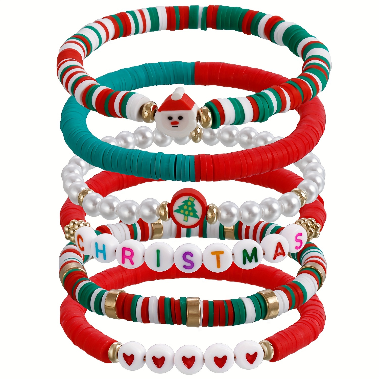 Merry Christmas Bracelet Set