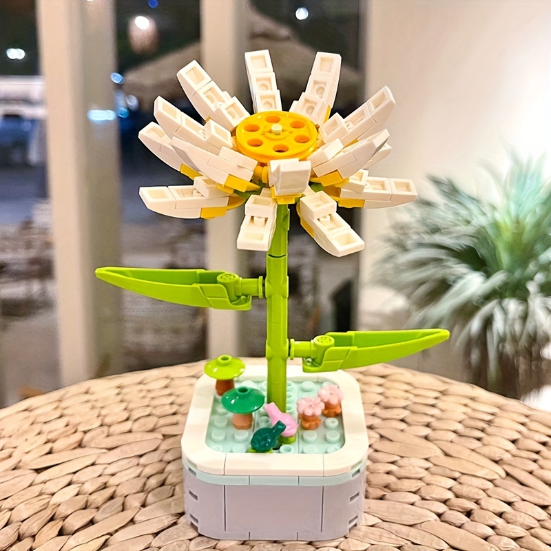 Roses Building Blocks Compatible With Lego Puzzle Toys Ornaments