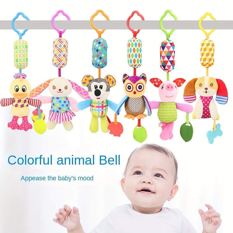 Mobile pour lit de bébé - Cloche de lit à carillon éolien en bois avec  boules de feutre et lapin mignon, Mobile de berceau Montessori pour bébés  garçons ou filles