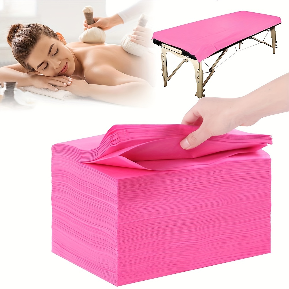 100pcs Drap de lit jetable Couvre-lit imperméable Beauté Spa Tatouage  Massage Hôtels Draps de lit Anti-D