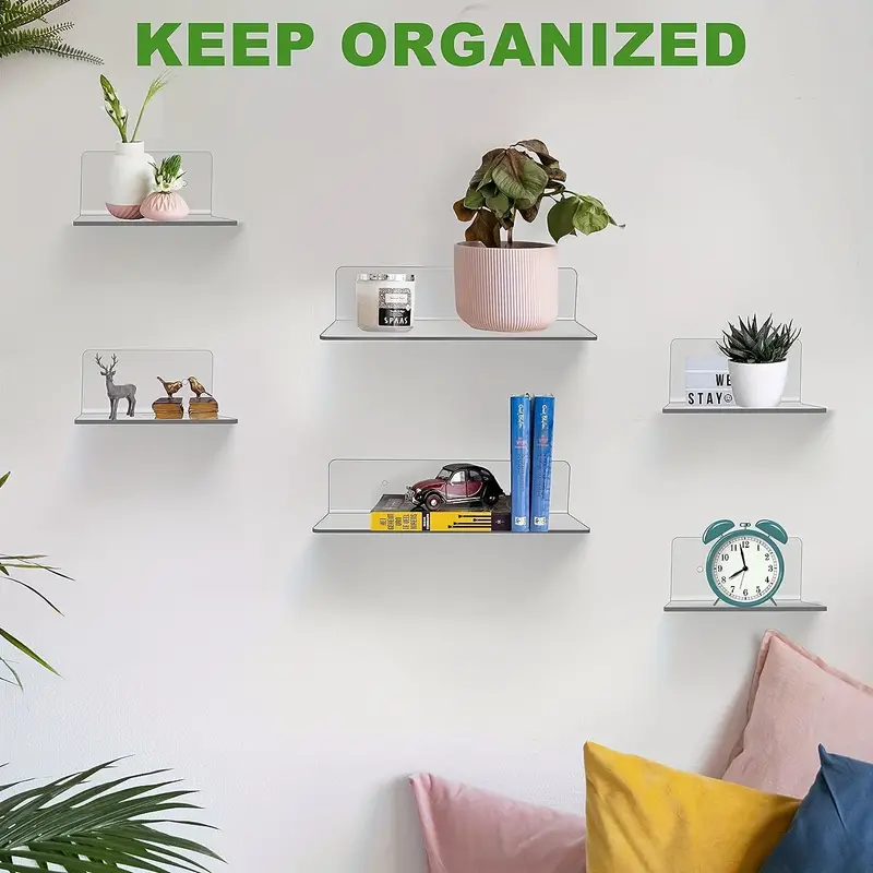 Small Floating Shelf For Wall acrylic Floating Shelves Wall - Temu