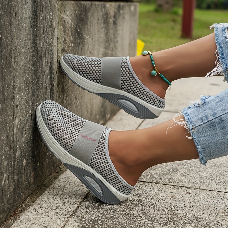 Zapatos Mujer Caminar Sin Cordones Zapatillas Malla - Temu Chile