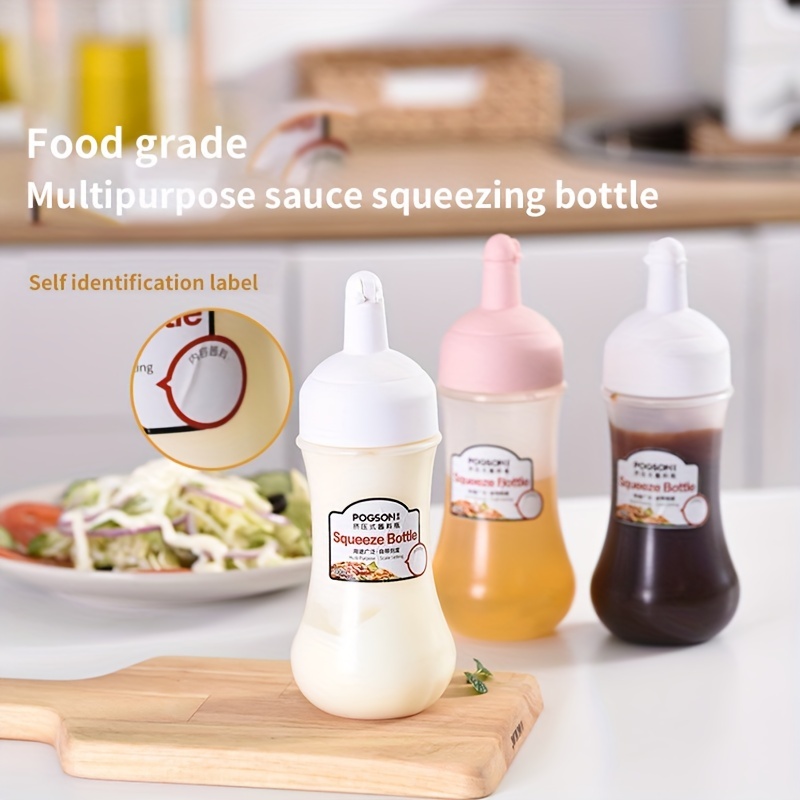 Plastic Squeezy Sauce Bottle Oil Dispenser Bottle Kitchen