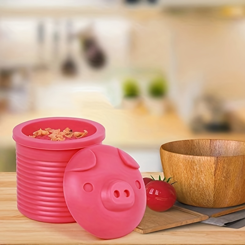Silicone Bacon Grease Container With Strainer,keeper For Storing