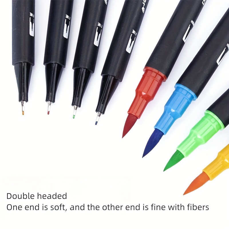 Brush Pens Drawing Art Pen Pens Dual headed Tip Markers - Temu