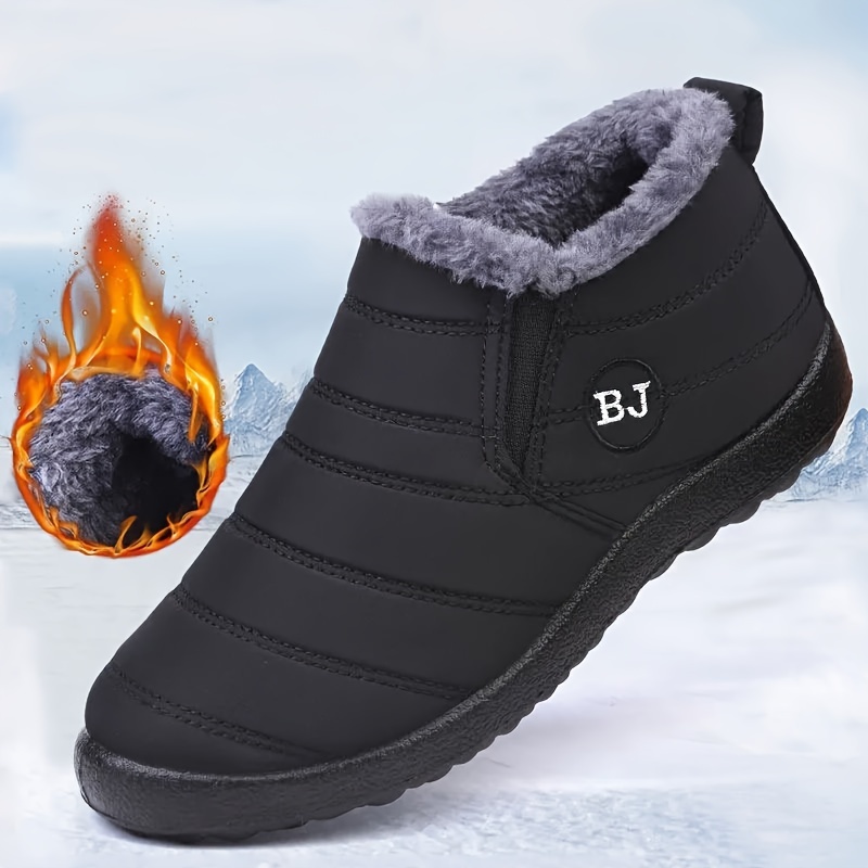 Tejiojio Clearance Women Slip-on Snow Boots Velvet Libya