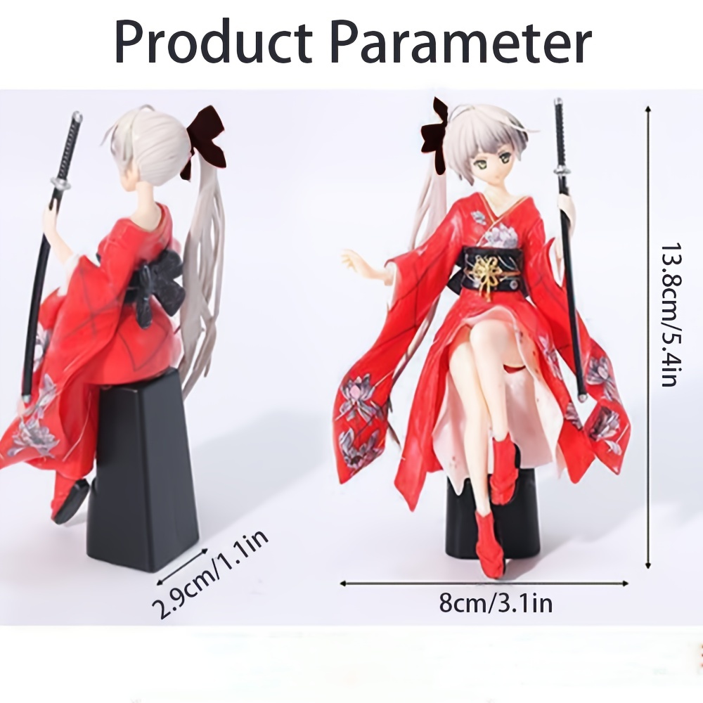 Kimono Anime Girl Figure Model Car Ornament Hand Decoration - Temu