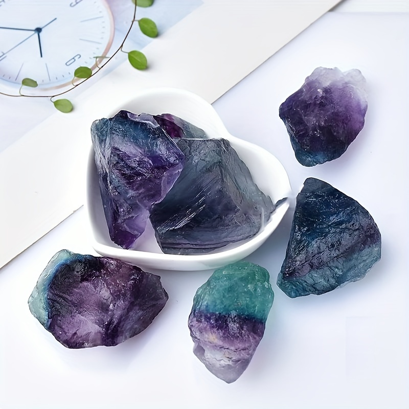 Natural Rainbow Fluorite Rough Stone
