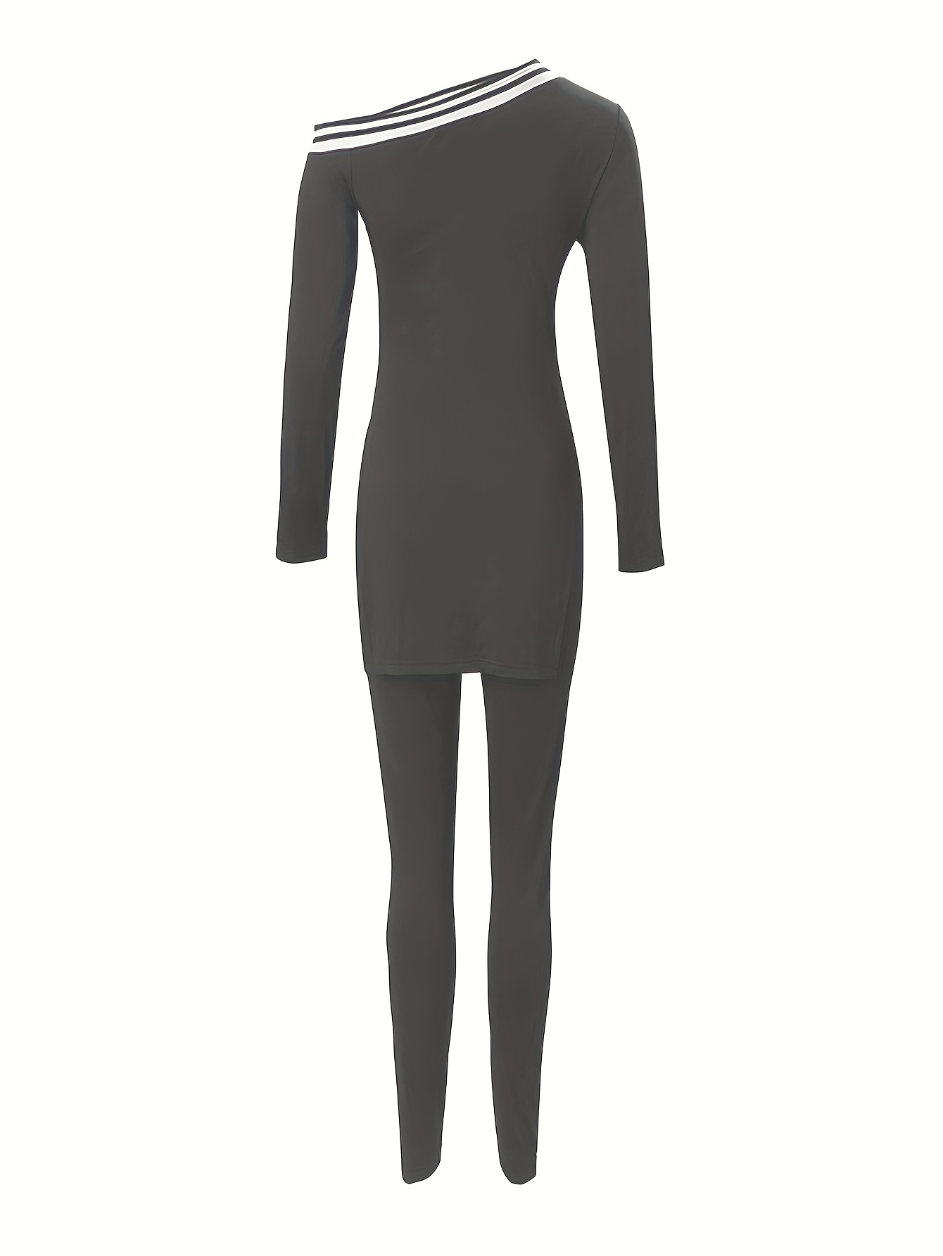 Off Shoulder Asymmetrical Pantsuits Two Piece Set