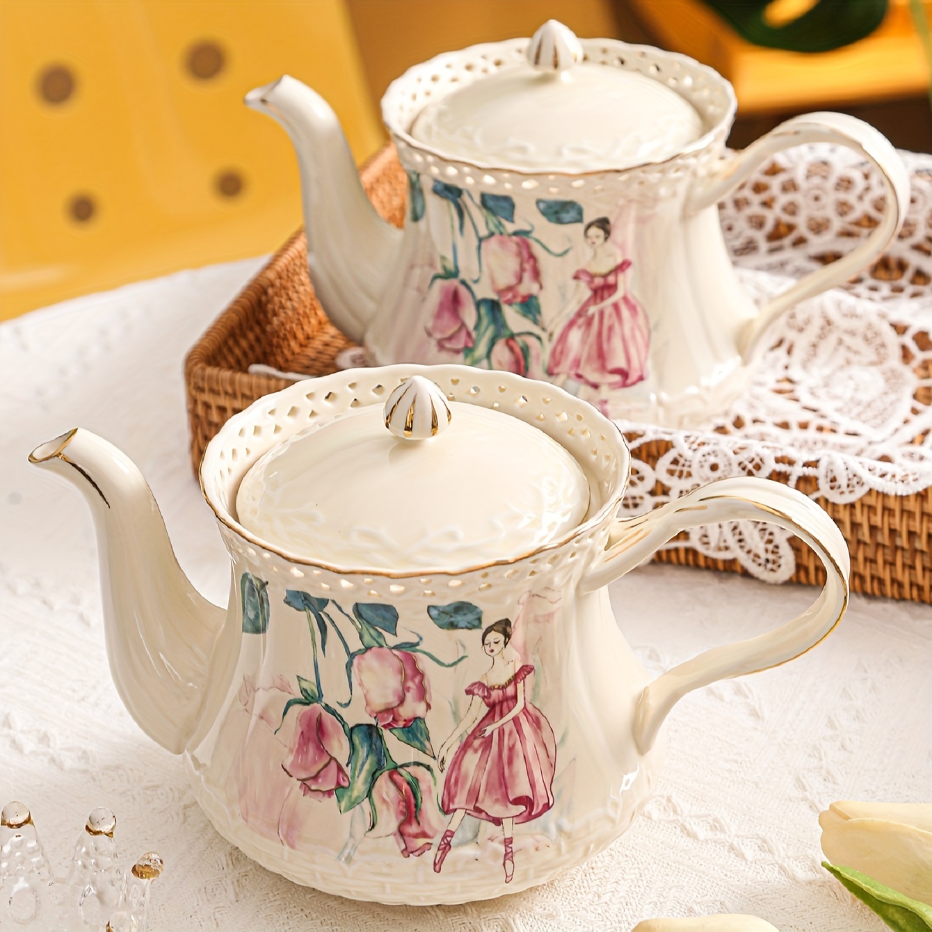 1pc Teiere Set Tè Riutilizzabile Teiera In Ceramica Manico E - Temu Italy