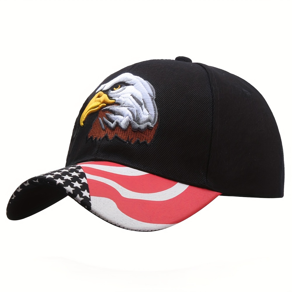 Men's Eagle USA Flag Embroidered Baseball Camouflage Sun Hat Hip-Hop Hat