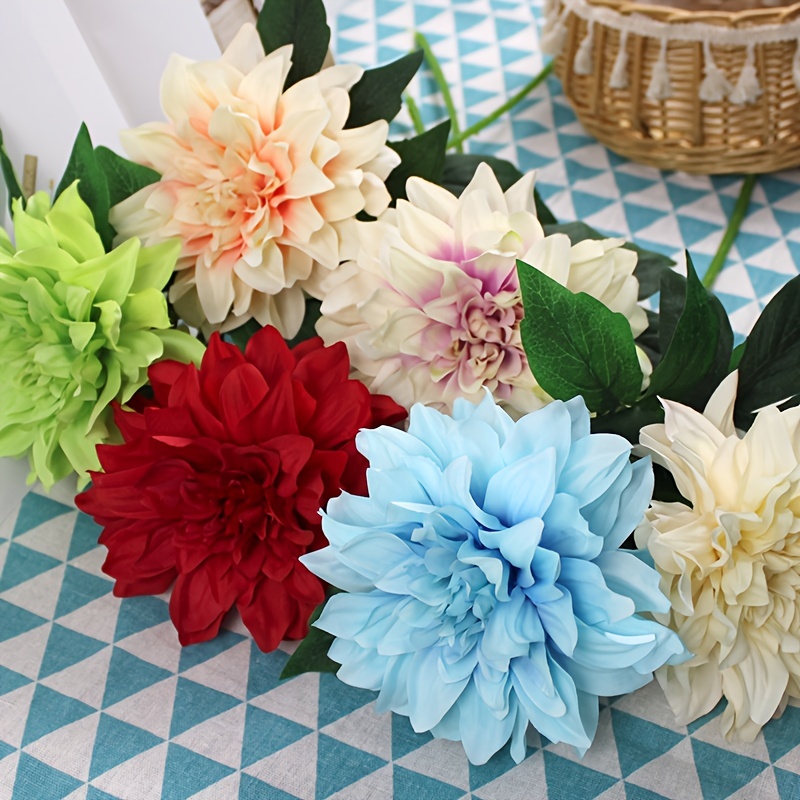 1pc 造花茎、葉付きフェイクフラワー、ホームウェディングパーティーオフィス用品用造花 - ホーム・キッチン - Temu Japan