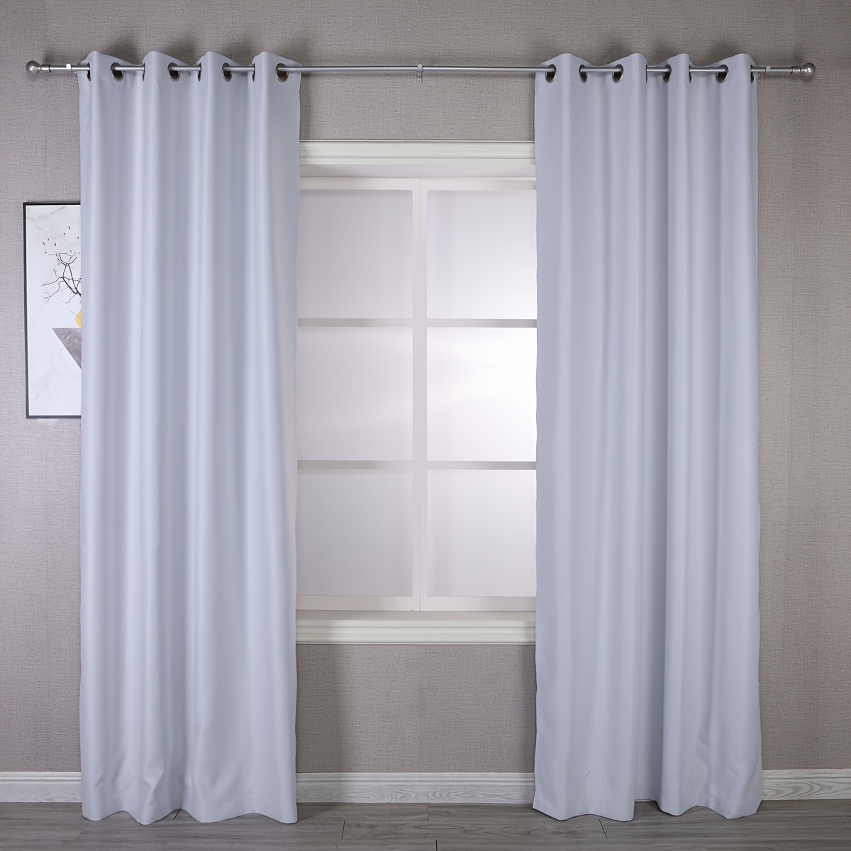  YOKOU Cortinas de globo para ventana, tallo de árbol, ramas de  tronco, color blanco y negro, con bolsillo para barra, cortinas cortas  ajustables para ventanas pequeñas y cocina, 1 unidad de