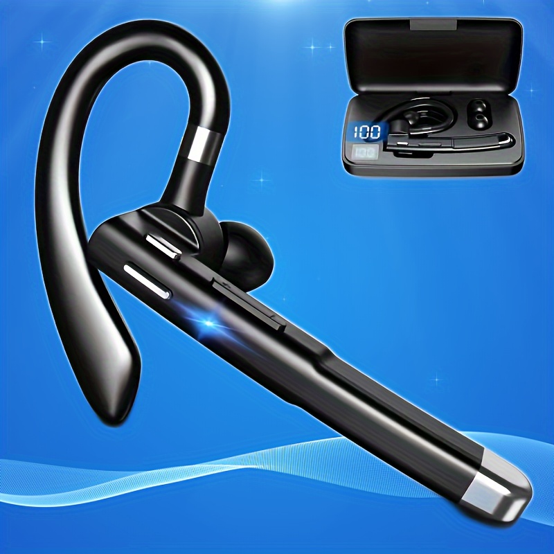 COMEXION Bluetooth Headset, Wireless Bluetooth Earpiece V5.0 Hands-Free  Earphones with Stereo Noise Canceling Mic, Compatible iPhone Android Cell