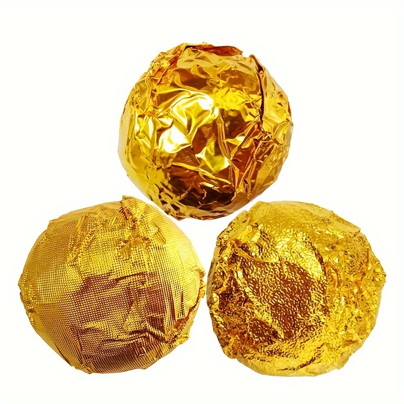 Square Foil Candy Wrappers Metallic Foil Paper Sheet - Temu