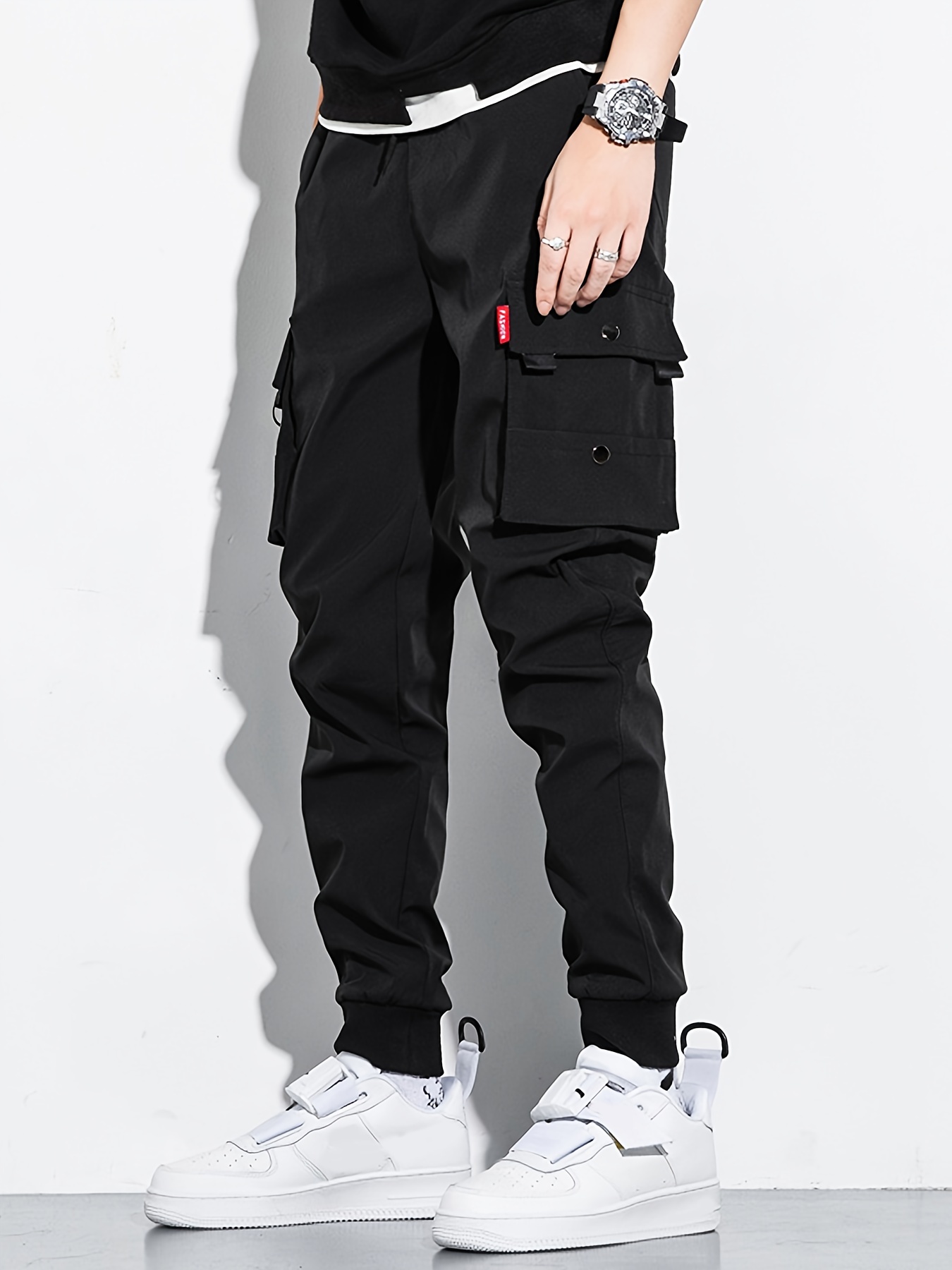 Men's Multi coloured Sport Style Multi pocket Cargo Pants - Temu