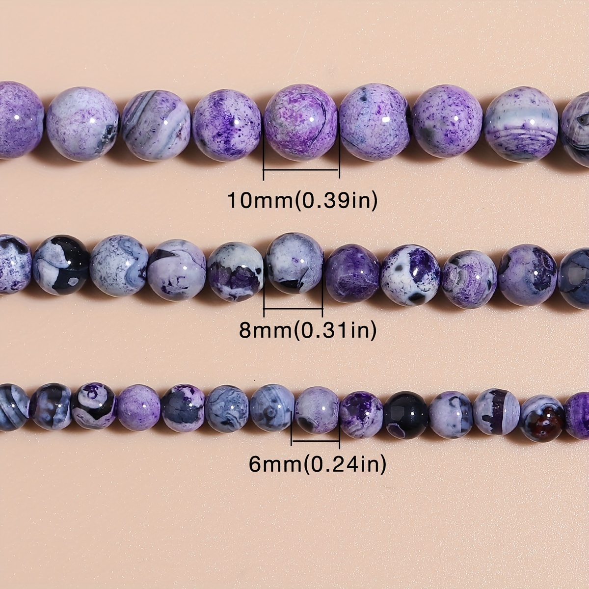 Small Natural Stone Purple Amethyst 3/4mm Beads Round Faceted Loose Spacer  Beads For Jewelry DIY Making Bracelet Accessories 15