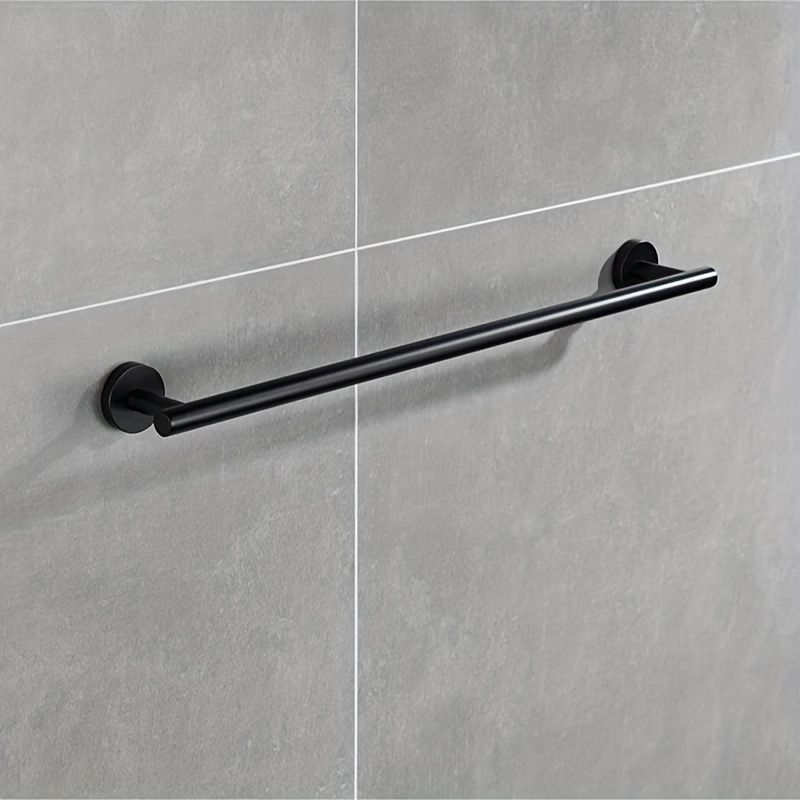 New Thickened Towel Bar Stainless Steel Bathroom Accessory With Hooks For  Bath Towel Hanging