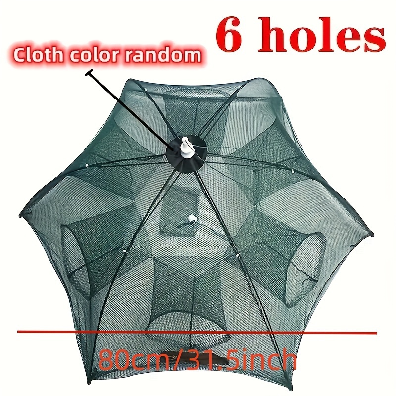 Foldable Nylon Fishing Net Catching Live Fish Shrimp Fishing - Temu