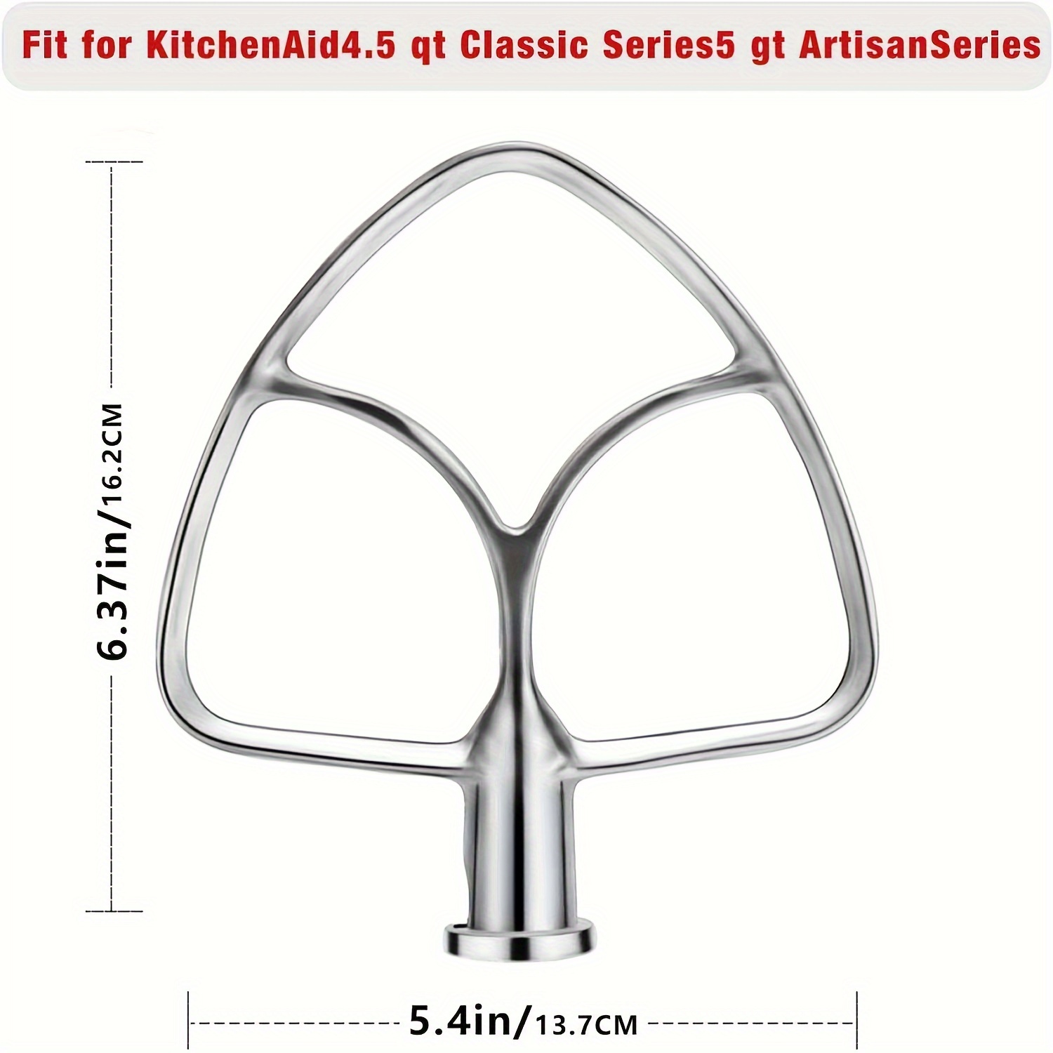 Stainless Steel Paddle Attachment Suitable For Kitchen Auxiliary Desktop  Mixer - 4.5/5 Quart Tilt Head Vertical Mixer Bowl, Polished, Uncoated,  Dishwasher Washable, Kitchenaid Pastry Mixer Kitchenaid Vertical Mixer  Accessory - Temu