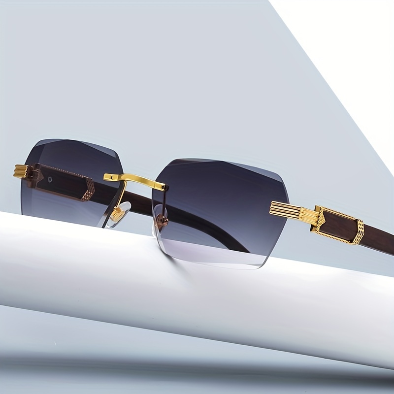 JULI Classic Semi-Rimless Mirrored Sunglasses For Men Women Oculos