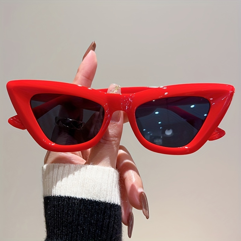 Vintage Cat Eye Sun Glasses Woman Trending Fashion Female - Temu
