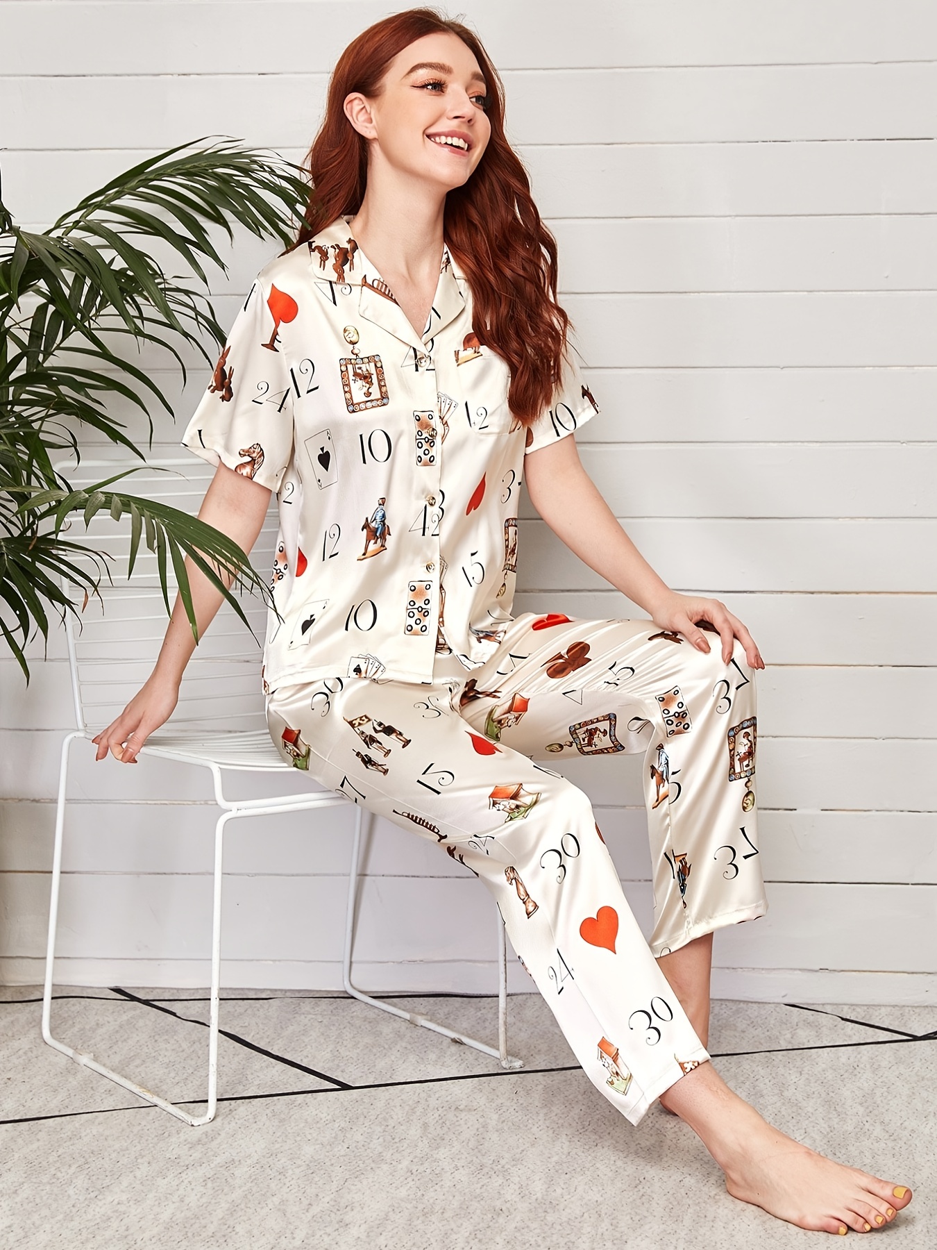 Pantalón tipo pijama con estampado náutico - Prêt-à-Porter 1ABBYS