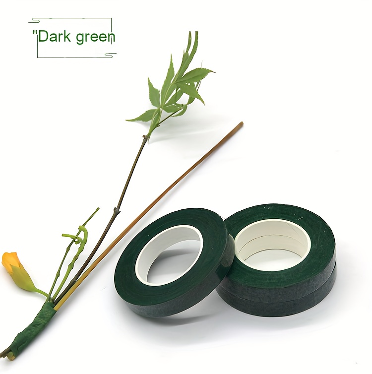 1roll DIY Green Florist Item Adhesive Flower Tape Floral Tape 1062.99inch  Green Tape Wrinkled Paper Tape Production Of Floral Tape