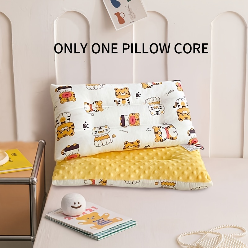 Almohada para niños pequeños, almohadas suaves de bebé de 13 x 18 pulgadas  para dormir, lavable a máquina, con funda de almohada de algodón, perfecta