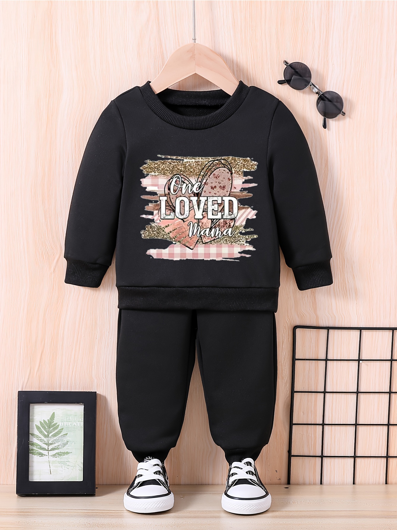 Dezsed Baby Girl Clothes Girls' Casual Long Sleeve Round Neck Sweatshirt Tops Long Pants Sets Fall Winter Outfits Purple 4 5 Years