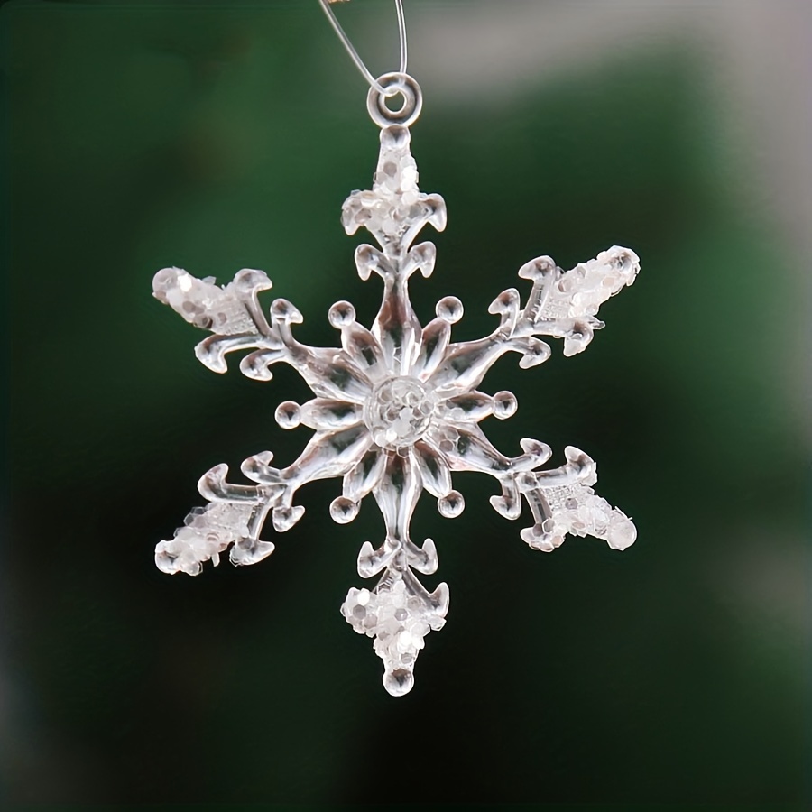 Decoration Pendant Snowflake Accessories Mini Christmas Tree - Temu