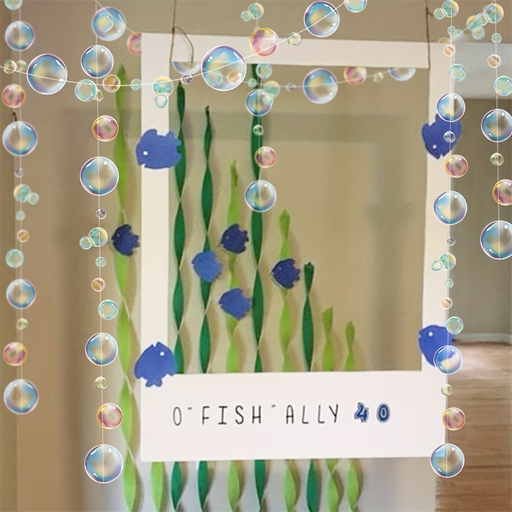 Under The Sea Bubble Garland Mermaid Party Decoration 2D Bubble Coutout  Garland Underwater Decor Kids Birthday
