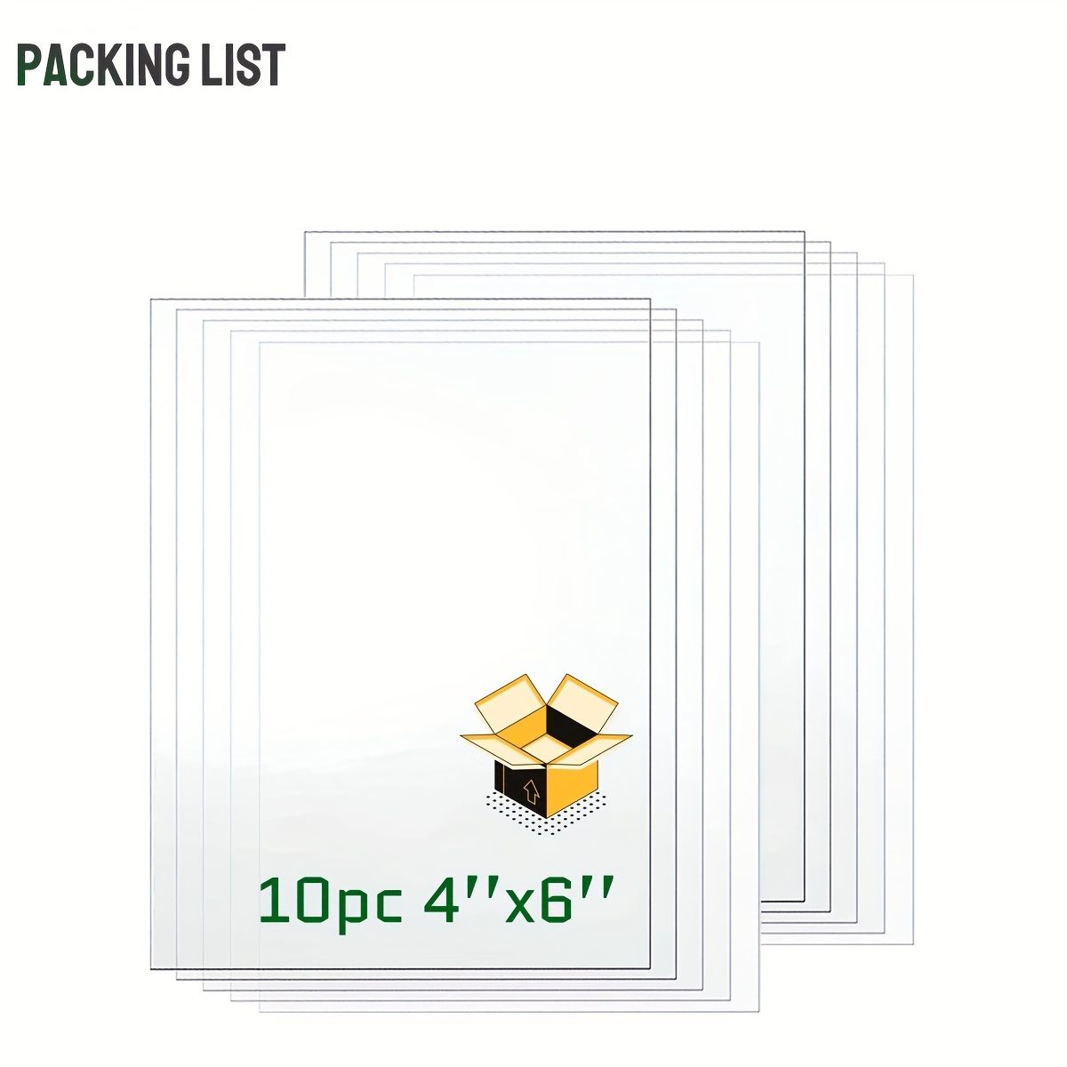 Thin Plexiglass Sheet 8x10 Acrylic Clear Sheets Use for Crafting Projects,  Cricut, Poster Frames Replacement, Art Projects, Paints, Signs, Crafts and