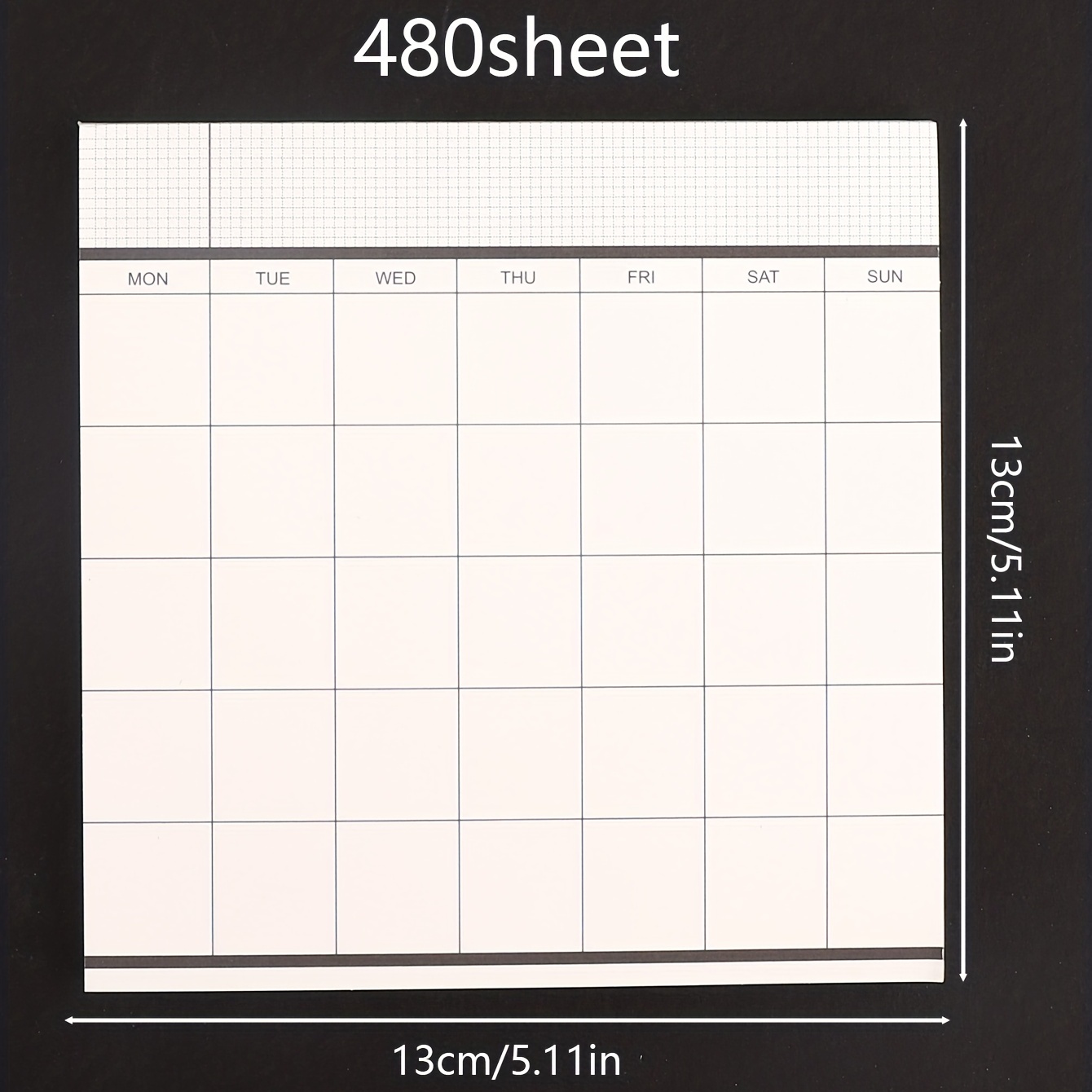 1pc Business Schedule Planner Tear-Off Notebook Monthly Plan To-Do List