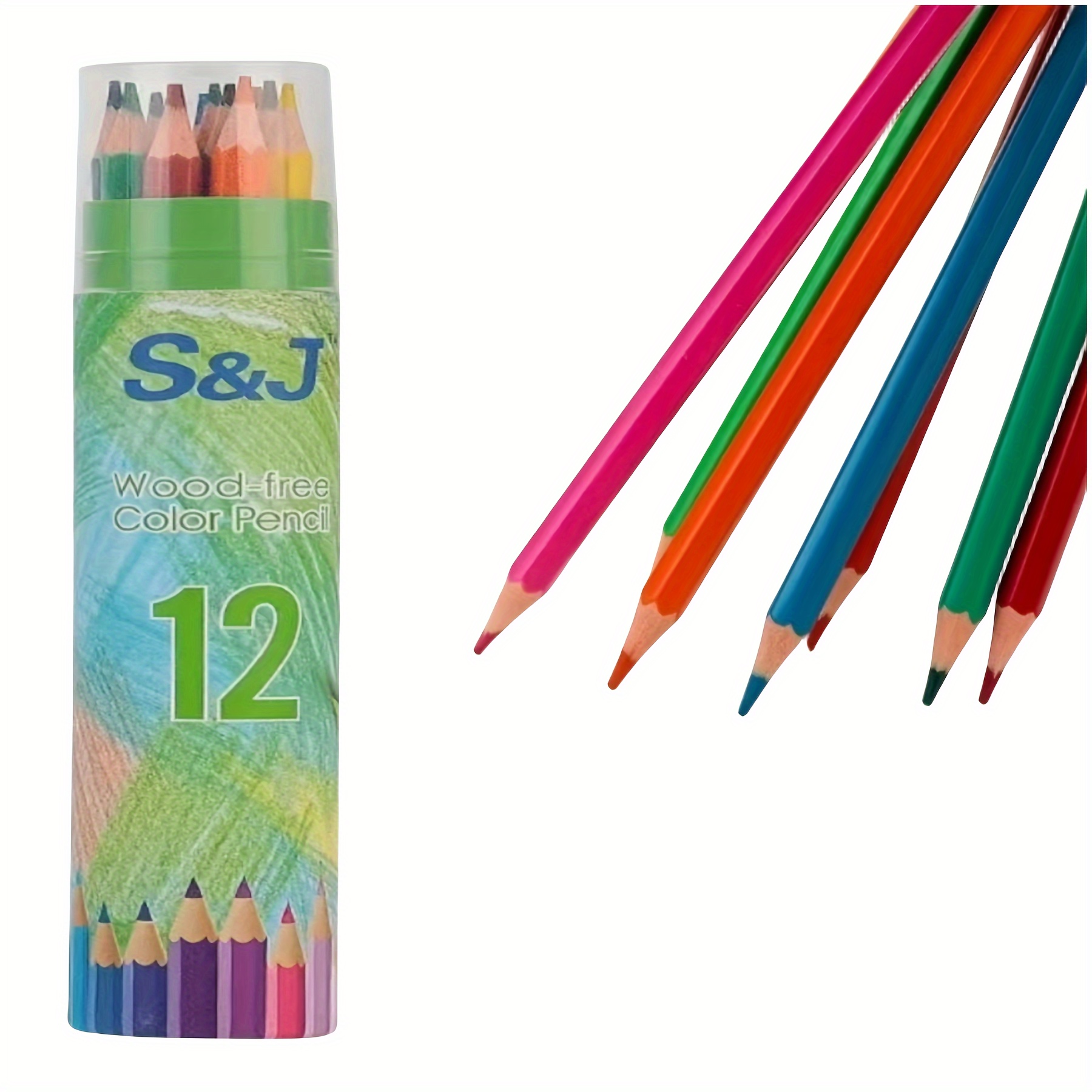 1 Set De 36 Couleurs Dessin Crayons Pour Enfants , Multicolore