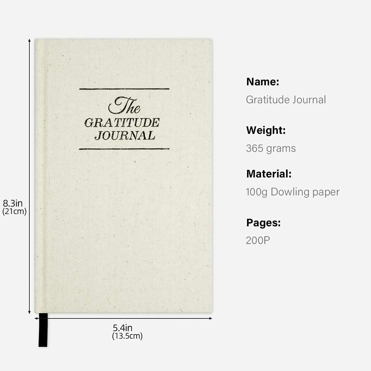 The Gratitude Journal : 5 Minute Journal - Record Five Minutes A Day For  More Affirmation & Reflection,Optimism,Positivity,Happiness,A Simple  Undated Hardcover Five Minute Guide Daily
